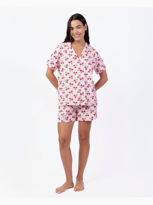 Pyjama à manches courtes Minnie Cherry pour femme de Disney - Kiabi