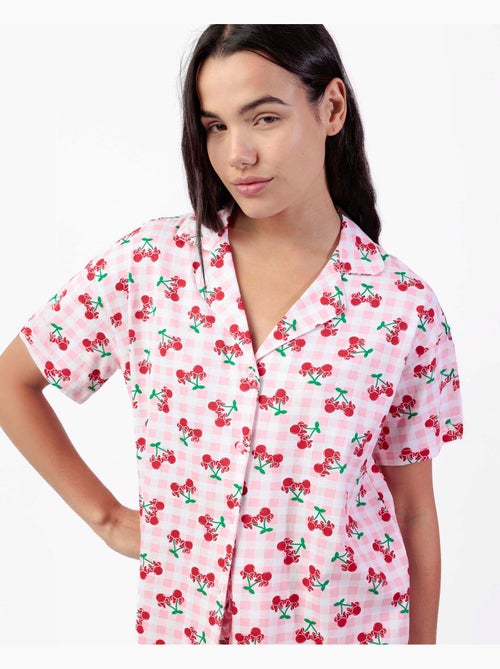 Pyjama à manches courtes Minnie Cherry pour femme de Disney - Kiabi