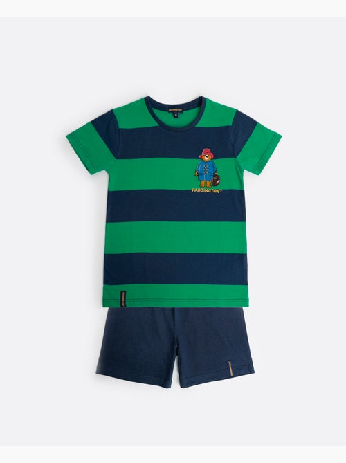Pyjama à manches courtes Paddington pour garçon Motif pattes de rugby - Kiabi Pyjama à manches courtes Paddington pour garçon Motif pattes de rugby - Kiabi
