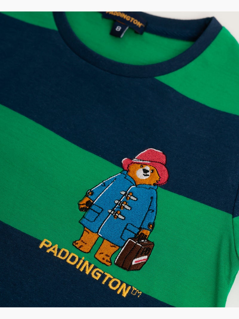 Pyjama à manches courtes Paddington pour garçon Motif pattes de rugby Bleu marine - Kiabi