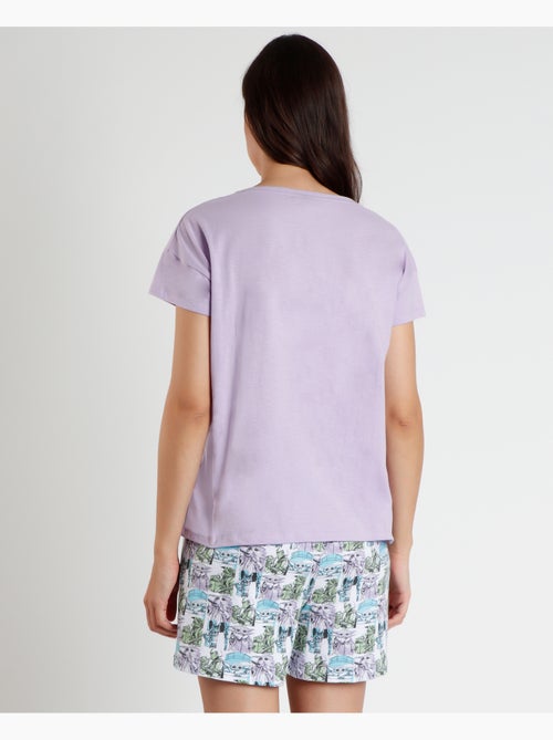 Pyjama à manches courtes pastel Grogu pour femme STAR WARS - Kiabi Pyjama à manches courtes pastel Grogu pour femme STAR WARS - Kiabi