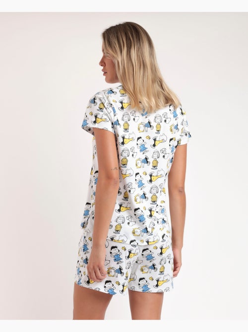 Pyjama à manches courtes PEANUTS Party Friends pour femme - Kiabi Pyjama à manches courtes PEANUTS Party Friends pour femme - Kiabi