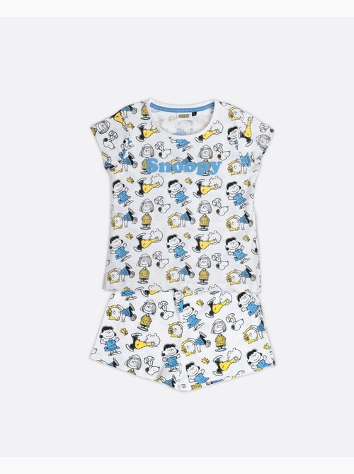Pyjama à manches courtes PEANUTS Party Friends pour filles - Kiabi