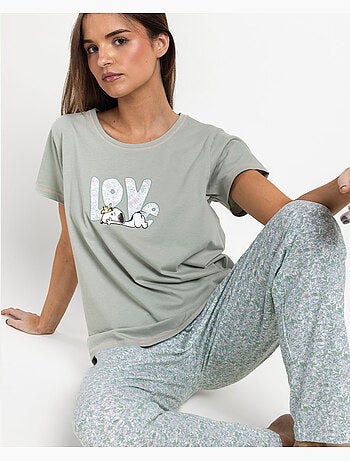 Pyjama à manches courtes PEANUTS pour femme