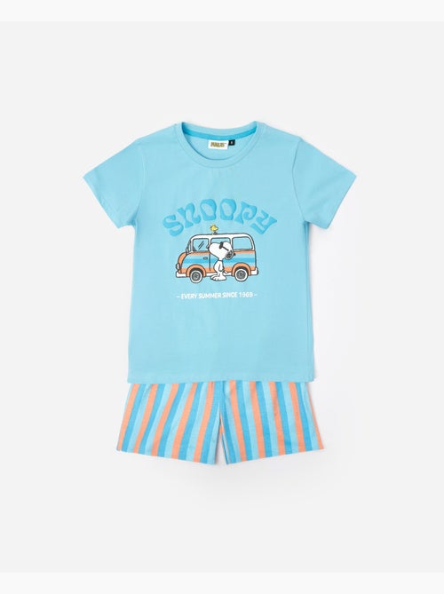 Pyjama à manches courtes PEANUTS Snoopy Van pour garçon - Kiabi