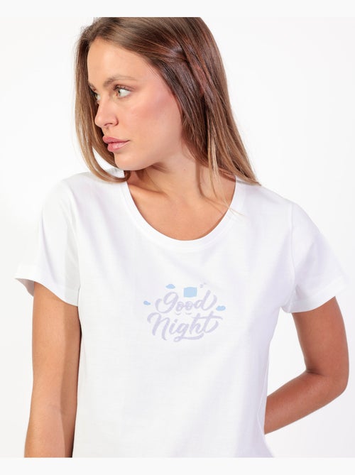 Pyjama à manches courtes pour femme > - Kiabi