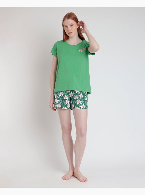 Pyjama à manches courtes pour femme ADMAS > - Kiabi