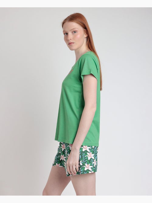 Pyjama à manches courtes pour femme ADMAS > - Kiabi