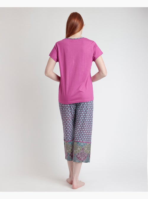Pyjama à manches courtes pour femme ADMAS à motif mandala - Kiabi Pyjama à manches courtes pour femme ADMAS à motif mandala - Kiabi