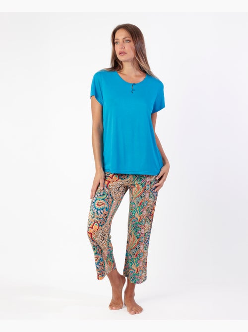 Pyjama à manches courtes pour femme ADMAS GARDEN Garden Border - Kiabi Pyjama à manches courtes pour femme ADMAS GARDEN Garden Border - Kiabi