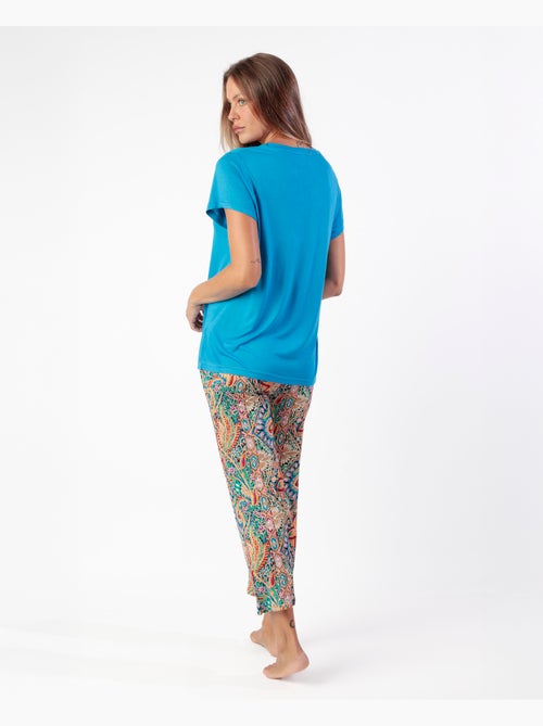 Pyjama à manches courtes pour femme ADMAS GARDEN Garden Border - Kiabi Pyjama à manches courtes pour femme ADMAS GARDEN Garden Border - Kiabi