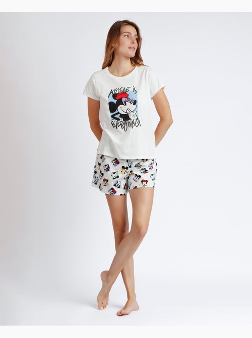 Pyjama à manches courtes pour femme Disney > - Kiabi Pyjama à manches courtes pour femme Disney > - Kiabi