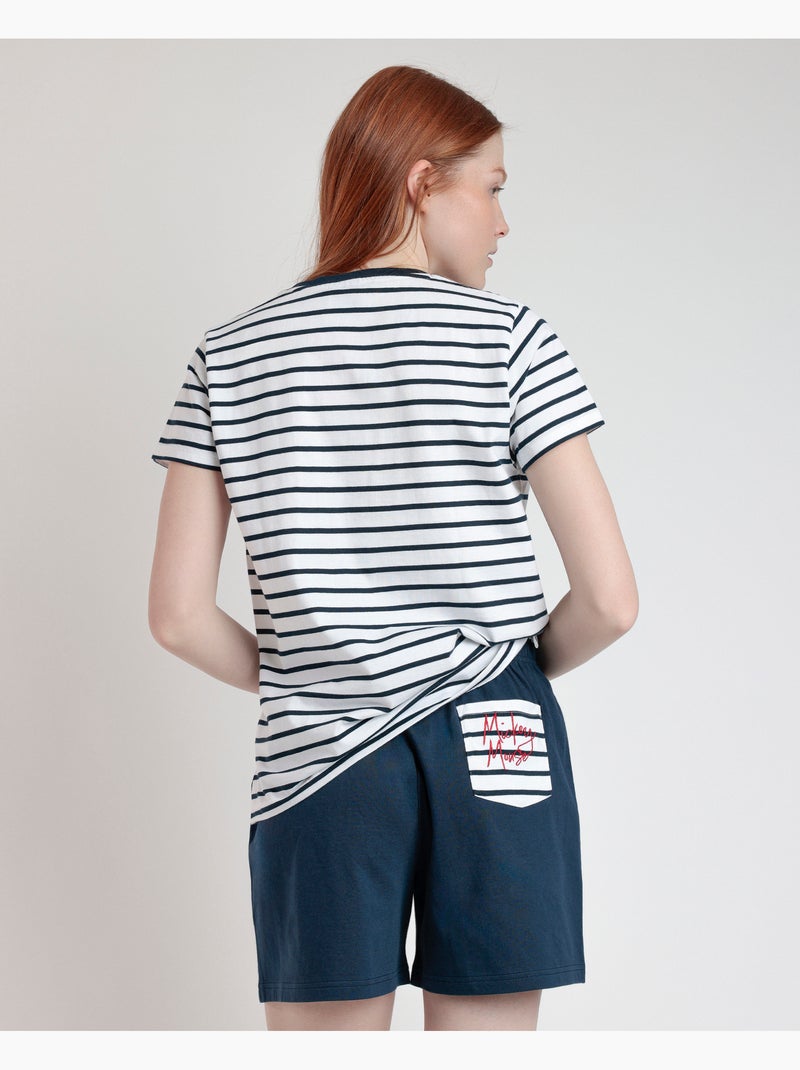 Pyjama à manches courtes pour femme Disney Generals Bleu marine - Kiabi