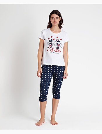 Pyjama à manches courtes pour femme Disney Love is in the Air