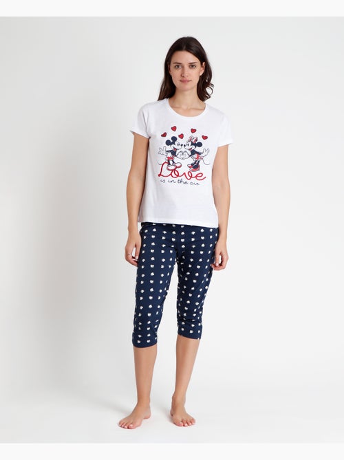 Pyjama à manches courtes pour femme Disney Love is in the Air - Kiabi Pyjama à manches courtes pour femme Disney Love is in the Air - Kiabi