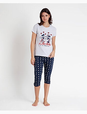 Pyjama à manches courtes pour femme Disney Love is in the Air