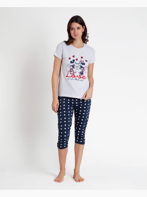 Pyjama à manches courtes pour femme Disney Love is in the Air - Kiabi Pyjama à manches courtes pour femme Disney Love is in the Air - Kiabi