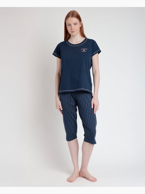 Pyjama à manches courtes pour femme, motif Loading Energy, RESTEZ À LA MAISON - Kiabi Pyjama à manches courtes pour femme, motif Loading Energy, RESTEZ À LA MAISON - Kiabi