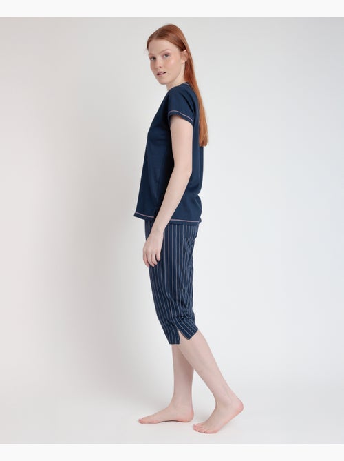 Pyjama à manches courtes pour femme, motif Loading Energy, RESTEZ À LA MAISON - Kiabi Pyjama à manches courtes pour femme, motif Loading Energy, RESTEZ À LA MAISON - Kiabi