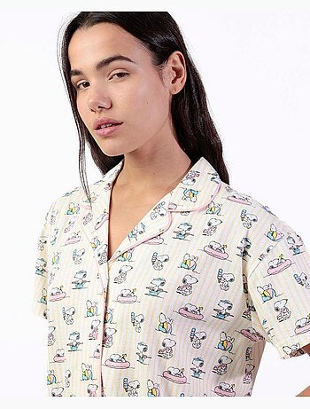 Pyjama à manches courtes pour femme PEANUTS Summer Break