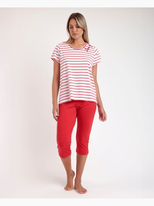 Pyjama à manches courtes pour femmes ADMAS Sailor Club - Kiabi