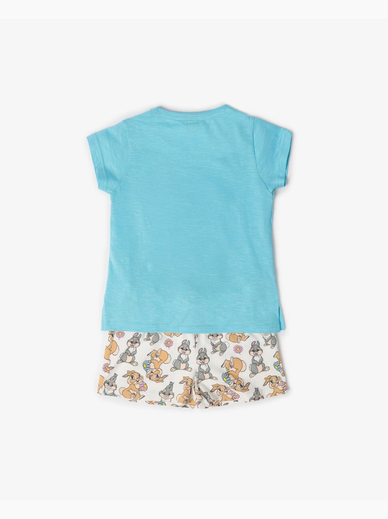 Pyjama à manches courtes pour fille Disney No Bunny Like You Bleu - Kiabi
