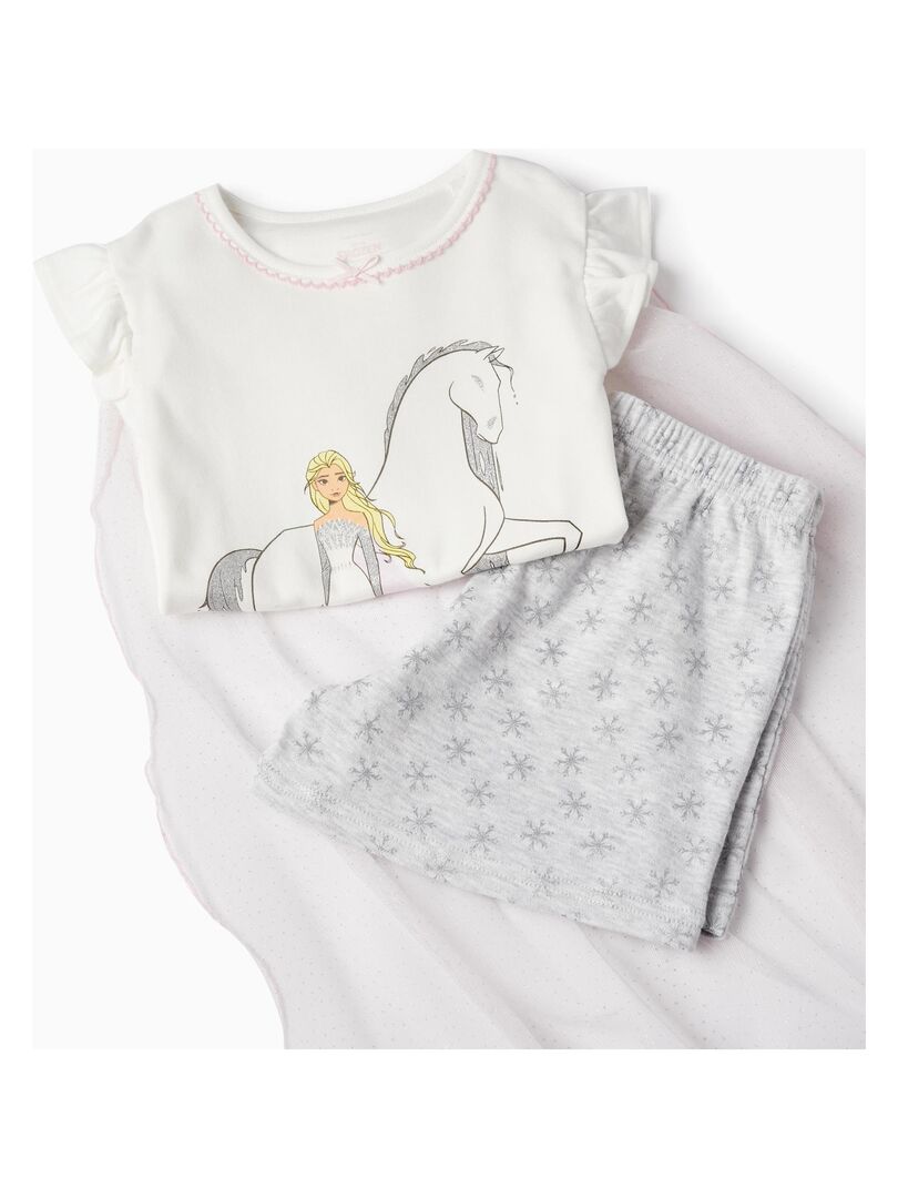 Pantalon En Coton à Motif Floral Pour Fille SPRING BEGINS - Gris Clair