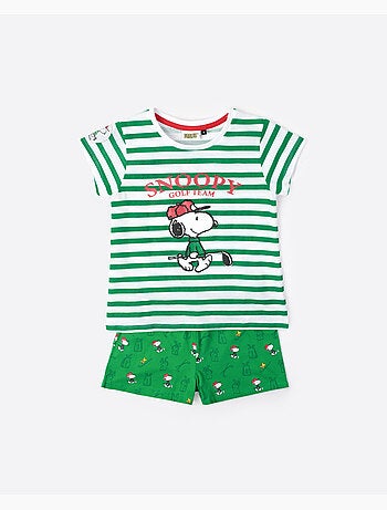 Pyjama à manches courtes pour filles de l'équipe de golf PEANUTS