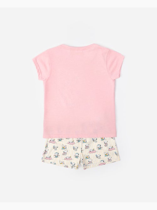 Pyjama à manches courtes pour filles PEANUTS Summer Break - Kiabi Pyjama à manches courtes pour filles PEANUTS Summer Break - Kiabi
