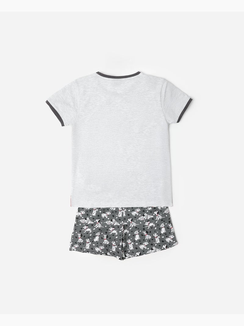 Pyjama à manches courtes pour garçon Disney 101 Reasons Why Gris chiné - Kiabi