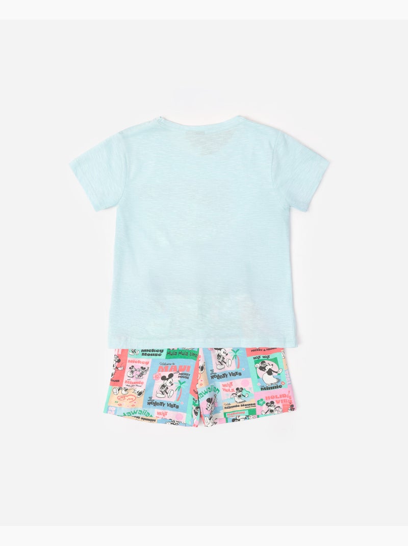 Pyjama à manches courtes pour garçon Disney Holiday Vibes Bleu - Kiabi