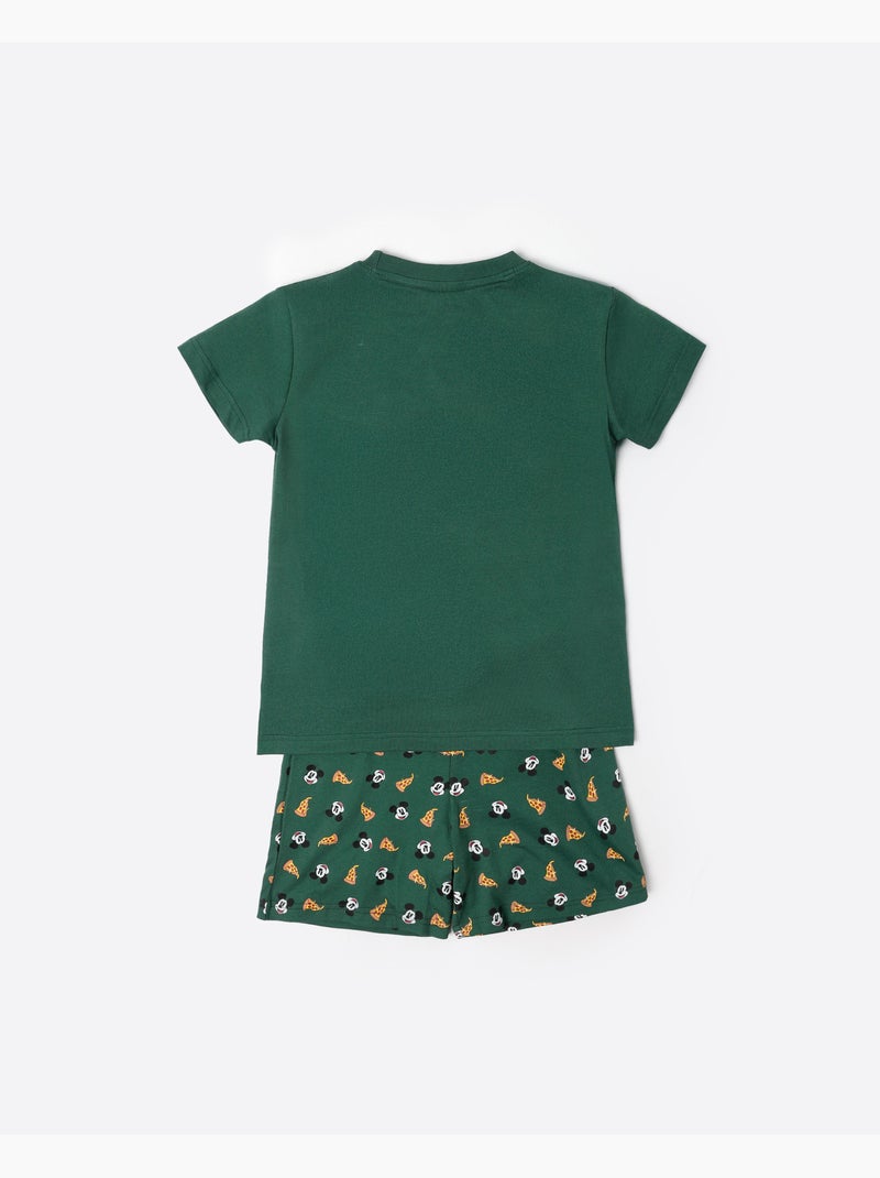 Pyjama à manches courtes pour garçon Disney Italie Vert - Kiabi