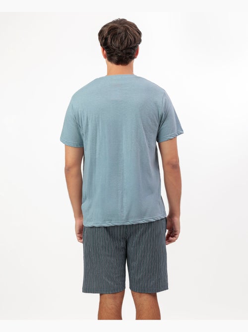 Pyjama à manches courtes pour homme ANTONIO MIRO Checkin - Kiabi