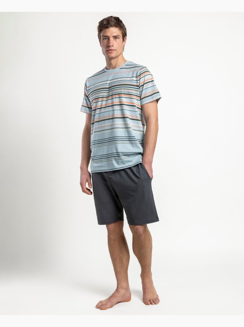 Pyjama à manches courtes pour homme ANTONIO MIRO, motif automobile - Kiabi Pyjama à manches courtes pour homme ANTONIO MIRO, motif automobile - Kiabi