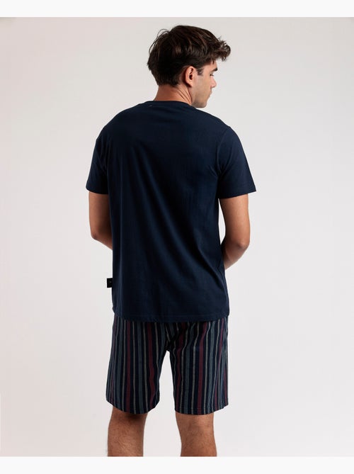 Pyjama à manches courtes pour homme, créatif et décontracté, RESTEZ À LA MAISON - Kiabi Pyjama à manches courtes pour homme, créatif et décontracté, RESTEZ À LA MAISON - Kiabi
