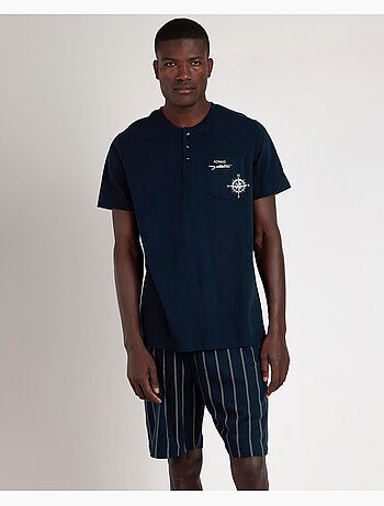 Pyjama à manches courtes pour homme de la collection ADMAS Navy