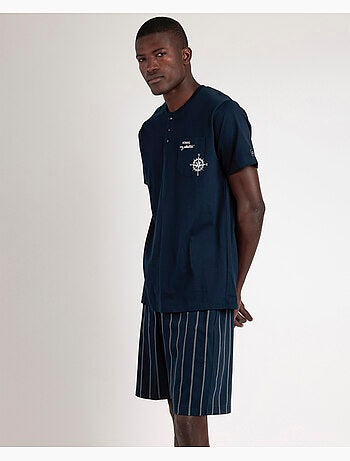 Pyjama à manches courtes pour homme de la collection ADMAS Navy