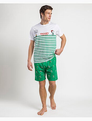 Pyjama à manches courtes pour homme de l'équipe de golf PEANUTS