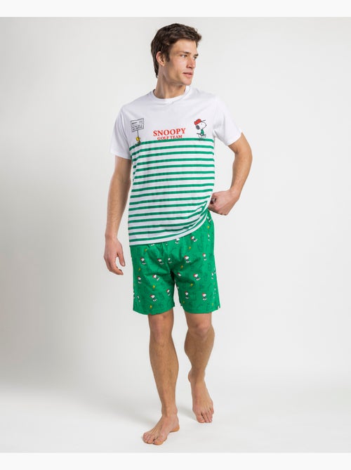 Pyjama à manches courtes pour homme de l'équipe de golf PEANUTS - Kiabi Pyjama à manches courtes pour homme de l'équipe de golf PEANUTS - Kiabi
