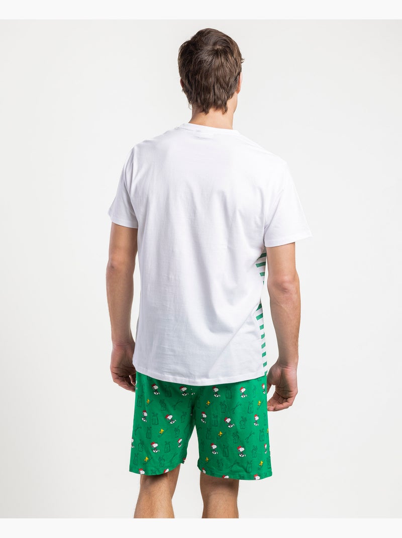 Pyjama à manches courtes pour homme de l'équipe de golf PEANUTS Vert - Kiabi