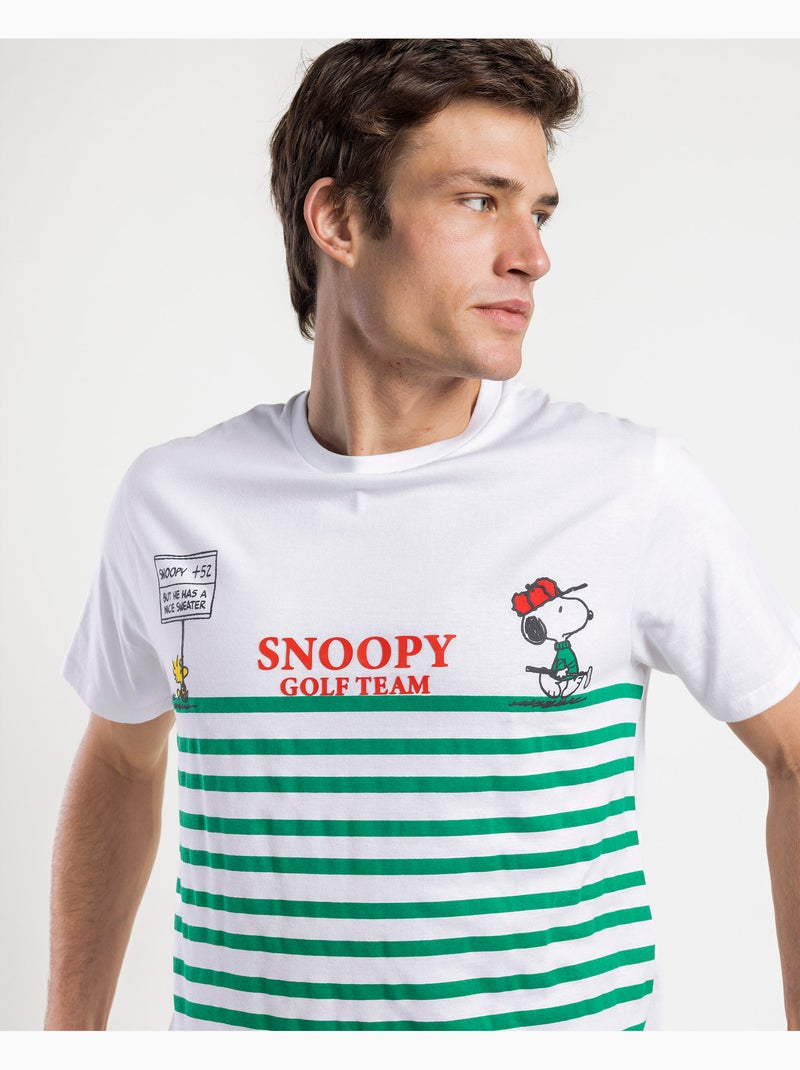 Pyjama à manches courtes pour homme de l'équipe de golf PEANUTS Vert - Kiabi