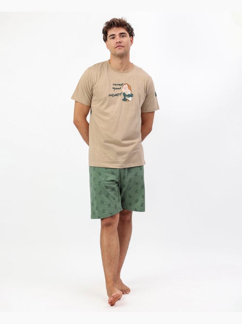 Pyjama à manches courtes pour homme Disney Grumpy Current Mood - Kiabi