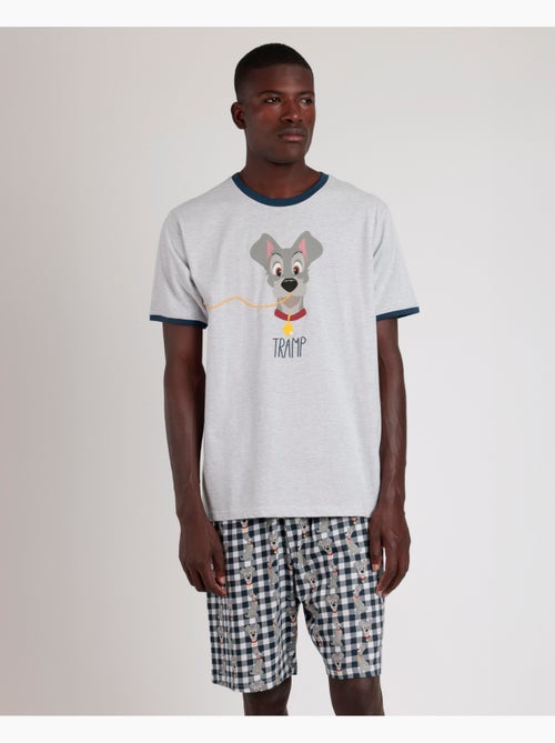 Pyjama à manches courtes pour homme Disney La Belle et le Clochard - Kiabi