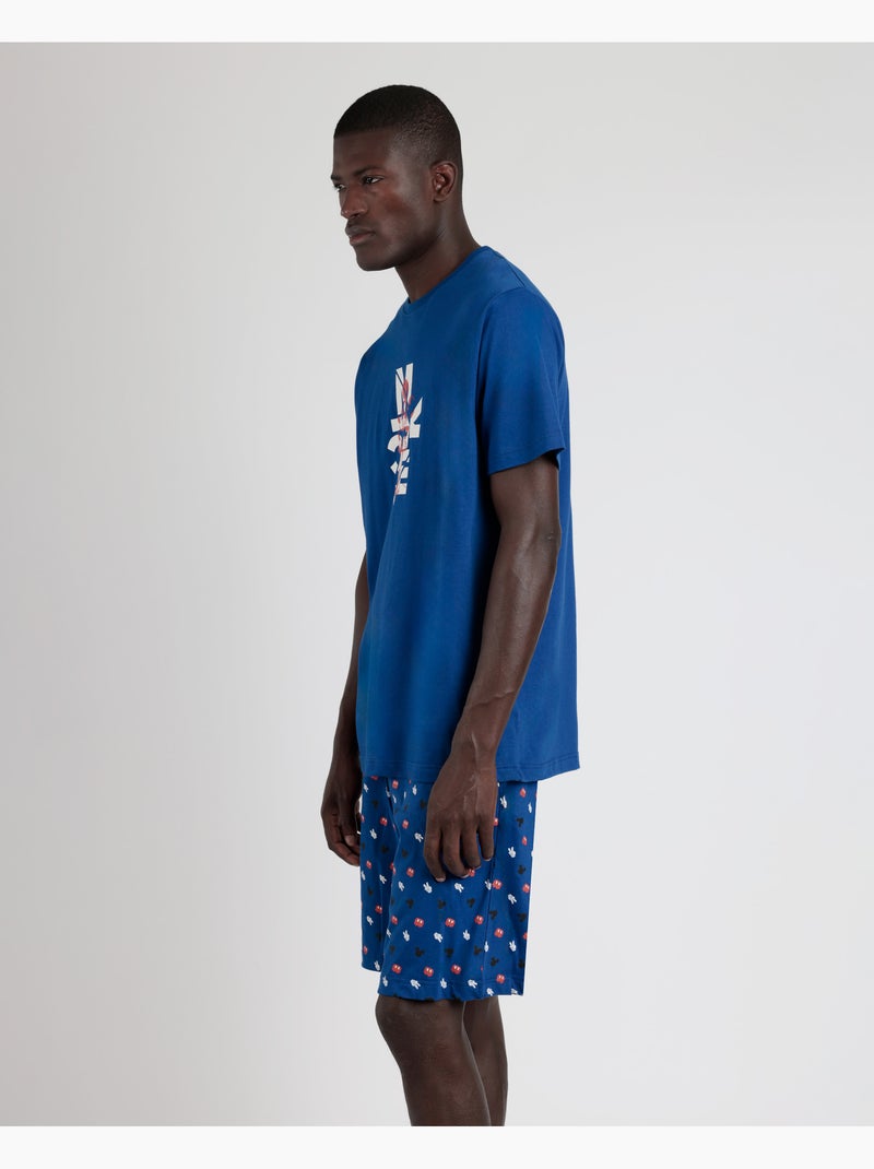Pyjama à manches courtes pour homme Disney What's Up Bleu - Kiabi