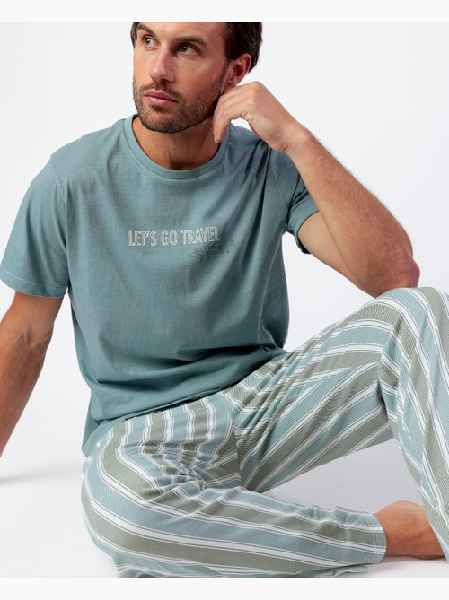Pyjama à manches courtes pour homme > Let's Go Travel - Kiabi Pyjama à manches courtes pour homme > Let's Go Travel - Kiabi