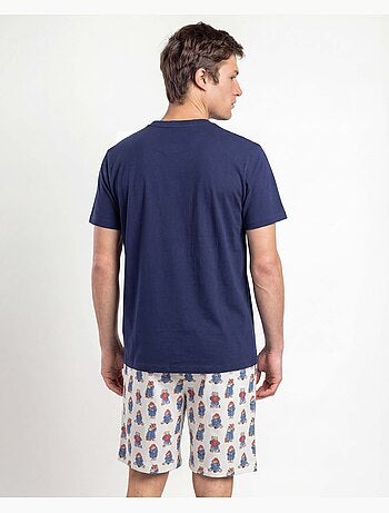 Pyjama à manches courtes pour homme PADDINGTON CLASSIC, motif aquarelle