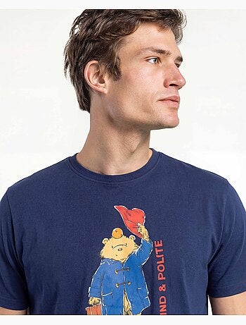 Pyjama à manches courtes pour homme PADDINGTON CLASSIC, motif aquarelle