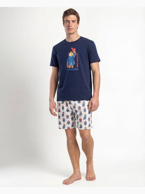 Pyjama à manches courtes pour homme PADDINGTON CLASSIC, motif aquarelle - Kiabi