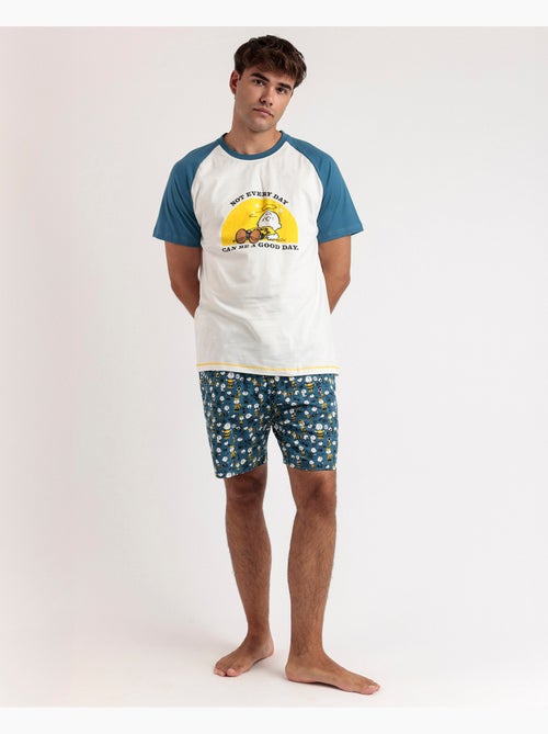 Pyjama à manches courtes pour homme PEANUTS, pas le meilleur - Kiabi Pyjama à manches courtes pour homme PEANUTS, pas le meilleur - Kiabi