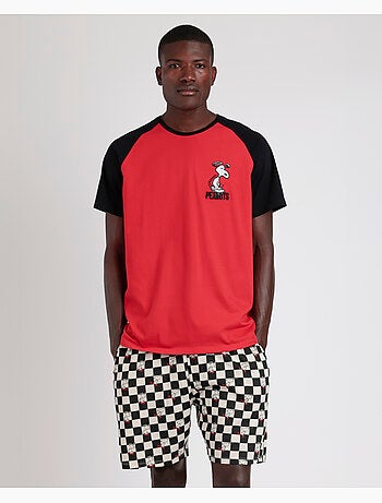 Pyjama à manches courtes pour homme PEANUTS Skate Is Not A Crime